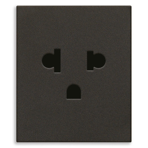 ปลั๊กไฟ Presa SICURY 2P+T 16A มาตรฐานอเมริกาและยุโรป สีดำ - Product Image 1
