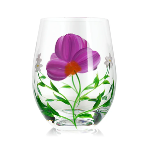 Vente en gros de peintures <span class=keywords><strong>à</strong></span> la main de jolies fleurs <span class=keywords><strong>verres</strong></span> <span class=keywords><strong>à</strong></span> pied en verre <span class=keywords><strong>verres</strong></span> <span class=keywords><strong>à</strong></span> vin décoratifs gobelet <span class=keywords><strong>à</strong></span> boisson peint ballon verre <span class=keywords><strong>à</strong></span> vin - Product Image 4
