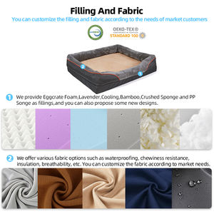 Lit en peluche imperméable confortable personnalisé pour chien lit de luxe pour chien lit pour chat doux lavable - Product Image 4