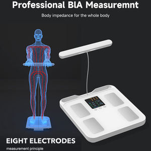 <span class=keywords><strong>Balance</strong></span> <span class=keywords><strong>connectée</strong></span> <span class=keywords><strong>professionnelle</strong></span> pour la mesure du poids corporel, avec écran LCD numérique, verre trempé ABS, Bluetooth, capacité 180 kg, pour usage domestique, fournie par l'usine. - Product Image 2
