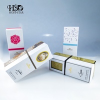 Dossiers de rangement cosmétiques personnalisés, gaufrés, laminés mats, recyclables, avec emballage pour soins de la peau, pour la beauté et les cosmétiques