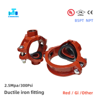 Raccord de tuyauterie rainuré FM UL pour lutte contre l'incendie, 4'' 2'', classe 150, raccord mécanique en T, croix mécanique, raccord rigide/flexible, basse pression