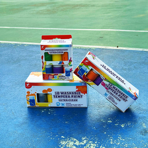 Super lavabile 6 colori 1oz Set di Ultra-Clean <span class=keywords><strong>Tempera</strong></span> dipinge Ultra-pulito 1oz ciascuno per la <span class=keywords><strong>pittura</strong></span> <span class=keywords><strong>su</strong></span> <span class=keywords><strong>tela</strong></span> senza residui - Product Image 6