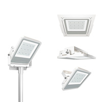 Haute qualité 5 ans de garantie 80 100 120 150 watts station-service LED auvent haute baie lumière pour station-service plafond extérieur