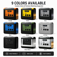 Station d'alimentation solaire portable 2400W/3000W/5000W MPPT RV Port UPS à onde sinusoïdale pure avec batterie LiFePO4 et télécommande pour recharge de voiture
