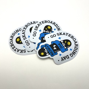 Không thấm nước đầy đủ màu sắc in <span class=keywords><strong>PVC</strong></span> Vinyl Skateboard Decal trang trí graffiti dán bao bì nhãn chết cắt cho tùy chỉnh - Product Image 1