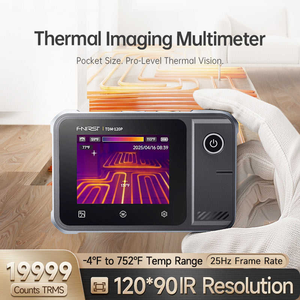 Caméra thermique FNIRSI <span class=keywords><strong>TDM</strong></span>-120P, fréquence d'images 25Hz, champ de vision 50°, 7 palettes de couleurs, infrarouge, OEM/ODM, écran tactile LCD USB, <span class=keywords><strong>ABS</strong></span> - Product Image 2