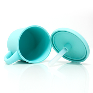 מזון כיתה סיליקון קש פעוט כוס עם קש תינוק כוס מזין אימון כוס - Product Image 3