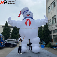 Personnage de dessin animé géant gonflable personnalisé Stay Puft Marchmallow Man pour événements, festivals d'Halloween, affichage publicitaire, décoration de centre commercial