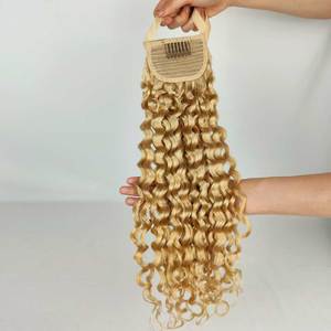 Extensions <span class=keywords><strong>de</strong></span> <span class=keywords><strong>Cheveux</strong></span> Humains <span class=keywords><strong>Queue</strong></span> <span class=keywords><strong>de</strong></span> <span class=keywords><strong>Cheval</strong></span> Afro Crépue Bouclée à Cordon pour Femmes Noires, Perruque en <span class=keywords><strong>Cheveux</strong></span> Naturels Vierge à Enrouler - Product Image 6