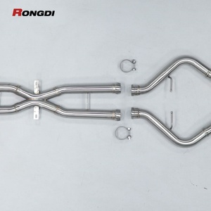 Système d'échappement Catback en acier inoxydable haute performance pour M3 E90 avec haut débit et finition brossée - Product Image 5