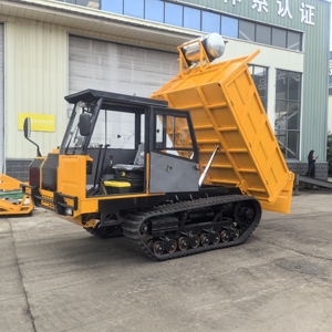 डीजल ट्रैक ट्रक टिपर, कृषि ट्रैक परिवहन वाहन, मिनी रबर ने मिट्टी के लिए टिपर ट्रैक किया। - Product Image 1