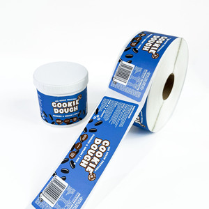 Custom Digital <strong>Printing</strong> Frozen Food Logo Waterproof Snacks Ice Cream Yogurt Stickers Roll <strong>Removable</strong> Private Food <strong>Label</strong> Sticker - Product Image 2