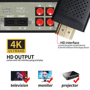 Consola de Videojuegos Portátil Y2S FD600 Pro de 8 Bits con Salida 4K HD, 1800 Juegos, Control Inalámbrico, <span class=keywords><strong>Mini</strong></span> Consola de Videojuegos Y2 - Product Image 2