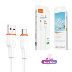 สายชาร์จเร็ว <span class=keywords><strong>VIDVIE</strong></span> 3A แบบ USB to Type C วัสดุ PVC สำหรับ Samsung Android สายชาร์จ USB-C - Product Image 1