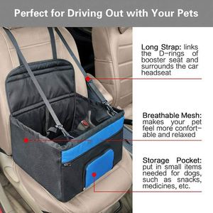 เบาะนั่งในรถสำหรับสัตว์เลี้ยง BSCI Factory Pet safety Dog Booster รุ่น Deluxe สำหรับสุนัขขนาดเล็กและขนาดกลาง โครงสร้างเสริมเหล็ก - Product Image 5