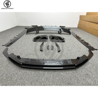 Kits de carrosserie en fibre de carbone sèche de style performance pour Audi R8 Kit 2016-2018 : Jupes latérales, Lame de diffuseur avant, Aileron arrière, Pièces automobiles