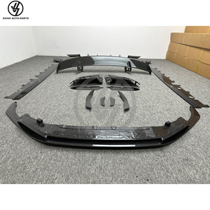 Kits de carrosserie en fibre de carbone sèche de style performance pour Audi R8 Kit 2016-2018 : Jupes latérales, Lame de diffuseur avant, Aileron arrière, Pièces automobiles - Product Image 2