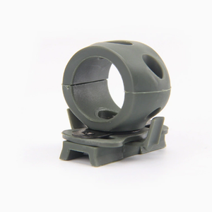 Custom 360 Rotatable <b>Quick</b> Release Flashlight <b>Clamp</b> Mount 25mm Helmet Light Adapter ABS Lightweight Durable Camping Hiking - Product Image 6