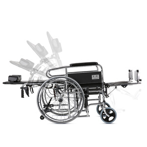 Silla de ruedas manual Kaiyang KY607GCJ con respaldo alto reclinable y función de inodoro para ancianos, ayuda para la movilidad. - Product Image 2