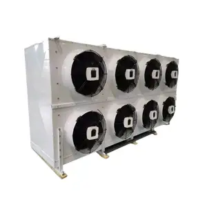 Evaporador R744 elétrico de segurança para peixes congelados, com design flexível, refrigerador de ar para degelo e ursinhos