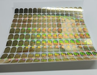 Autocollants personnalisés holographiques laser dorés anti-contrefaçon (50 pièces) pour étiquettes arrière de produits, idéaux pour fêtes, jeux, tir, vidéo, cadeaux et jouets