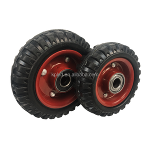 Rodas de Borracha Sólida de 6 Polegadas para Uso Industrial, Rodízios Montados na Lateral para Carrinhos de Ferramentas - Product Image 6