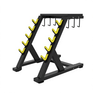 Organizador de almacenamiento compacto con asa para accesorios de gimnasio y estudio de entrenamiento personal - Product Image 1