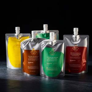 Bolsas con Boquilla de PET/PE de 250 ml y 500 ml para Envasado de Bebidas como Vodka y Cerveza, con Boquilla de Compresión a Prueba de Humedad - Product Image 4