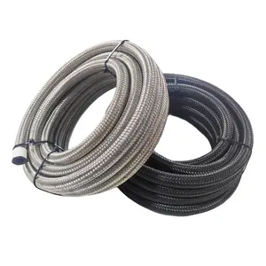 AN4 AN6 AN8 AN10 AN12 AN16 AN20 Nylon wire braided oil cooler hose , Stainless Steel Braided Fuel hose/ oil cooling hose/AN hose