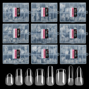 Venta al por Mayor de 216 Piezas/Caja de Puntas de Uñas Transparentes Ultrafinas de Material PMMA Mate <span class=keywords><strong>Aemi</strong></span>, Productos para Extensión de Uñas - Product Image 2