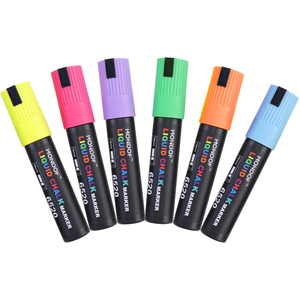 ANI Offre Spéciale-Stylo à <span class=keywords><strong>craie</strong></span> liquide 12 couleurs à pointe plate pour l'écriture sèche sur verre et tableau Fournitures d'art - Product Image 1