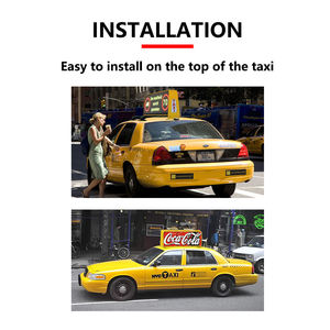Ngoài trời P3 taxi Top đôi mặt dẫn Màn hình hiển thị 969x360cm 5000cd phổ xe mái quảng cáo kỹ thuật số biển - Product Image 6
