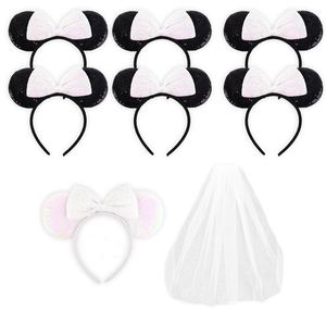 ชุดของชำร่วยงานปาร์ตี้สละโสด ที่คาดผมหูหนูเจ้าสาว พร้อมผ้าคลุม - Product Image 1