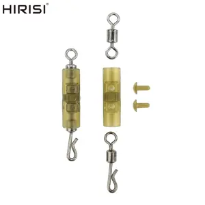 Accesorios de pesca de carpa Hirisi, conector giratorio de cambio rápido, accesorios para aparejos de pesca gruesos, 500 piezas
