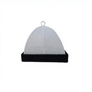Trending Design Iron And Jute Tray With <b>Clothes</b> Cover <b>Black</b> And White Color Food Serving Tray At Acceptable Prices - Product Image 1