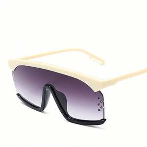 Nouvelles Lunettes de Soleil Carrées 2019 pour Hommes et Femmes avec Logo Personnalisé, Monture PC, Protection UV400, Grand Cadre Type Bouclier - Product Image 5