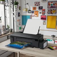 Imprimante Jet d'Encre Numérique Éco-Solvant Format A3 pour Epson L1800, Réservoir d'Encre Photo 6 Couleurs avec Performances de Couleur Élevées, 95% Neuve
