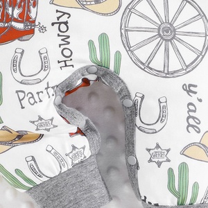 Monos de Bebé Personalizados de Alta Calidad, Monos para Recién Nacidos con Manga Larga y Estampado de Dibujos Animados, Monos para Bebés Niñas al por Mayor con Gorro - Product Image 6