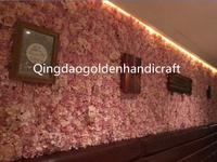 Panneaux décoratifs de mariage, mur de fleurs artificielles en pivoines