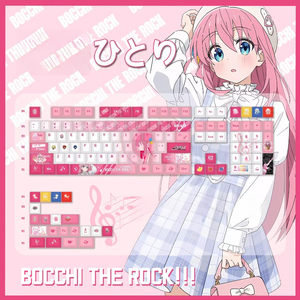 Teclas Bocchi The Rock de 120 teclas, perfil Cherry, Pbt, accesorios para teclado mecánico de Anime, tapas personalizables DIY - Product Image 2