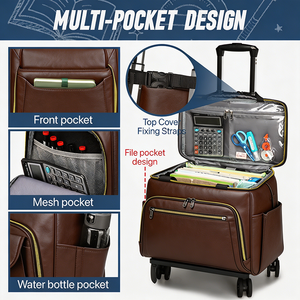 Bolsa de Maestra con Ruedas de Gran Capacidad, Carro Desmontable Multifuncional con Ruedas, Maleta de Tela Oxford - Product Image 6