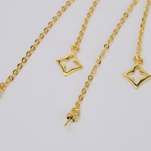 Wenchi S925 - Pendientes Largos de Plata con Doble Cadena y Múltiples Cuentas, con Borla, para Mujer, con Perlas Colgantes, Modelo 16164 - Product Image 3