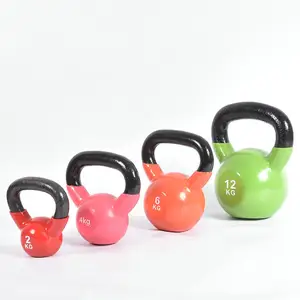 하버 피트니스 사용자 정의 크기 경쟁 스틸 소프트 주철 아령 Kettlebell 세트