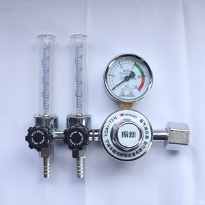 Predolo industriel Argon/<span class=keywords><strong>CO2</strong></span> Mig Tig compteur régulateur de gaz soudeur en alliage d'aluminium de haute qualité, Double - Product Image 3