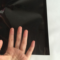 Bolsa brillante laminada de mylar embalaje electrónico con cremallera negra transparente frontal impermeable