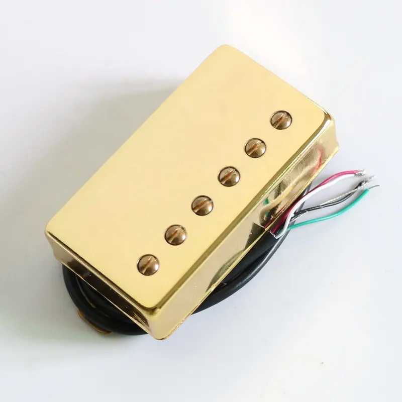 セラミックマグネットゴールドlpギターのピックアップカバーワックスで鉢植え4導体出力ワイヤー
