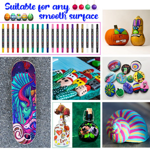 Khy Nghệ Thuật Graffiti Acrylic Đánh Dấu Các Nhà Sản Xuất Dual Tip Rượu Dựa Trên Đánh Dấu Bút 12/24/80/168 Màu Sắc Acryl Sơn Bút - Product Image 6