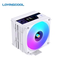 Refroidisseur d'air Lovingcool à 6 caloducs en cuivre, personnalisé OEM pour PC de jeu, refroidissement par air pour ordinateur, compatible LGA1700 AM5 CPU, 2011 Infinity Mirror