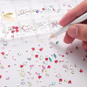 Hoàn thành với cao cấp răng đá quý Nguồn cung cấp và thanh lịch răng đá quý vàng tạo ra rực rỡ Nụ cười chuyên nghiệp DIY răng đá quý Kit - Product Image 2